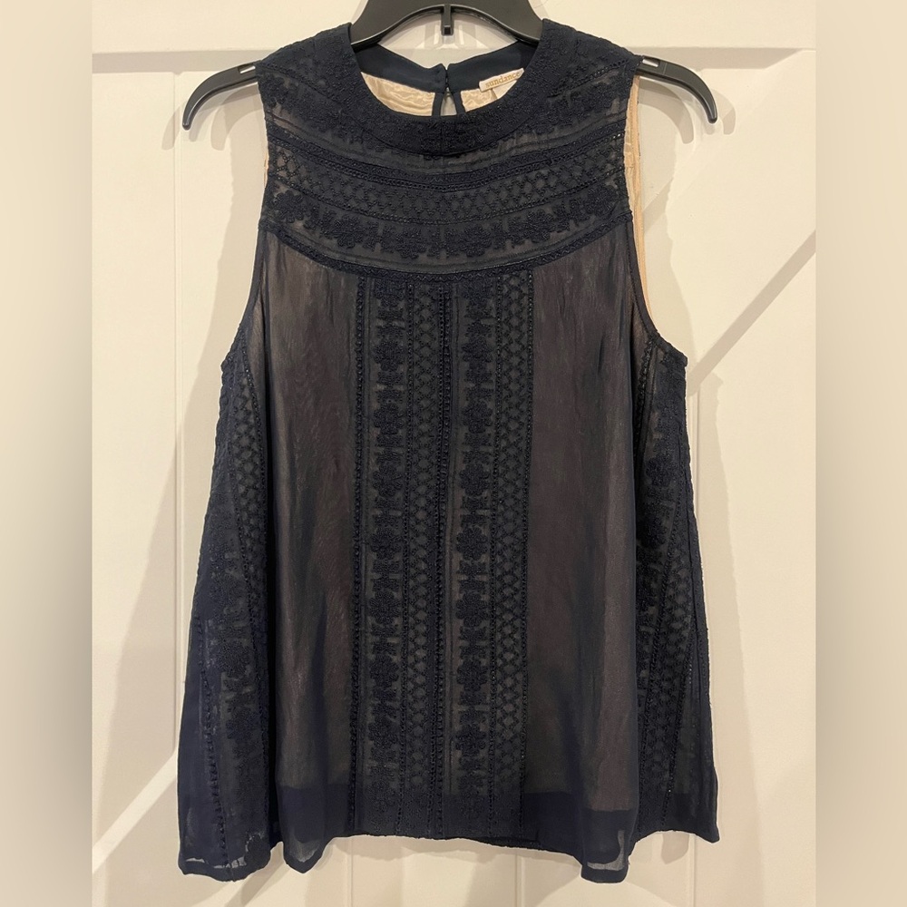 Sundance Navy Blue Tank Top